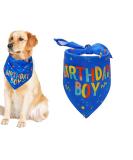 Blue Dog Birthday Boy Bandana for Small to Large Dogs - Puppy Party Scarf - Buy Online on GoSupps.com