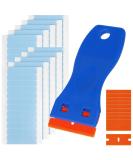 Ajerg Hair Extensions Tape Kit - 1220-Piece Double Adhesive Replacement Tape for Tape-in Hair Extensions | Includes Plastic Scrap & Blades - Buy Online on GoSupps.com