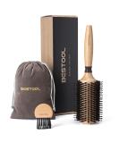 Bestool 38mm Round Brush for Blow Dryer | Wild Boar & Nylon Bristles | Professional Styling Brush for Smoothing & Curling Hair | Ideal for Men & Women - Buy Online on GoSupps.com