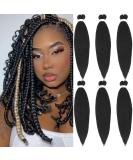 Xusuperb 16 Pre-Stretched Braiding Hair - 1B Black Soft Knotless Yaki-Textured Extensions (6 Pack) for Easy Braids - International Shipping Available - Buy Online on GoSupps.com