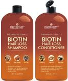 Hair Growth Shampoo Conditioner Set - Anti Hair Loss Biotin with DHT Blockers | For Men and Women | All Hair Types | Sulfate-Free - 2 x 16 fl oz Ginger - Buy Online on GoSupps.com