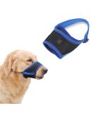 Koboko Blue Muzzle for Medium Dogs - Prevent Biting Safe Chewing Velcro Fastener - Buy Online on GoSupps.com