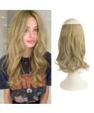 Feshfen Secrets Hair Extensions - Long Corrugated Invisible Synthetic Extensions for Women | 35cm Pale Ash Blonde - Buy Online on GoSupps.com