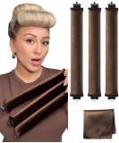 Little Velvet Overnight Blowout - 3 Rods Heatless Hair Curler for Satin Curls | No Heat Hair Rollers for Short and Long Hair Styling - Buy Online on GoSupps.com