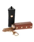 TIESOME 2 Pcs Lipstick Keychain Holder | Portable Soft Leather Chapstick Case in Black & Brown | Perfect Travel Accessory - Buy Online on GoSupps.com