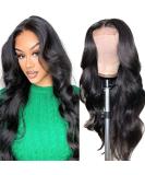 18 Inch Body Wave Lace Front Wig for Black Women - Pre Plucked Brazilian Virgin Human Hair - Natural Color with Bleached Knots - Buy Online on GoSupps.com