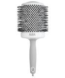 Olivia Garden Expert Blowout Shine Hairbrush | White & Grey | 80 - Perfect for Smooth Shiny Hair | International Shipping Available - Buy Online on GoSupps.com