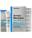VitaMedica Arnica Filler Kit Bundle - Arnica Montana 30X Blister Pack + Arnica & Vitamin K Topical Cream | Softens, Calms, and Restores Bruised Skin - Buy Online on GoSupps.com