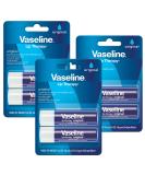 Vaseline Lip Therapy Care Original - 6 Unflavored Lip Balms (3-Pack of 2) for Dry Chapped & Cracked Lips - Fast-Acting Nourishment - Buy Online on GoSupps.com