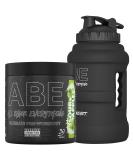 Applied Nutrition ABE Pre Workout Bundle: 375g + 2.5 LT Matt Black JUG | Sour Apple Flavor for Energy & Performance - Buy Online on GoSupps.com