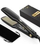 Wavytalk Wet to Straight Titanium Flat Iron - 1.7 Inch Professional Straightener with Dual Voltage & 50% More Protection - Black - Buy Online on GoSupps.com