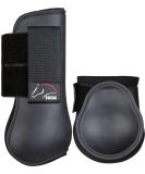 HKM Classic Gaiters & Fetlock Boots Set of 4 - Black Warmblood B9100 - Durable Equestrian Gear for International Shipping - Buy Online on GoSupps.com