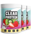 Vegan Clear Whey Protein 1080g - Delicious Strawberry Kiwi Flavor | High-Quality Pea Protein Hydrolysate | Refreshing Protein Drink (3 Pack) - Buy Online on GoSupps.com