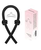 Satin Heatless Hair Curler Hair Rollers for Heatless Curls with Hair Claw Clip Soft Rubber Heatless Curling Rod Headband Heatless Curling Set for Sleep in Overnight Black - Buy Online on GoSupps.com