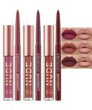 UCANBE 3PCS Liquid Lipstick + 3PCS Lip Liner Set D - Waterproof Velvet Matte Makeup for Long-Lasting Full Lips Gloss - Women's Gift - Buy Online on GoSupps.com