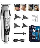 KEMEI Men's LCD Baldheaded Hair Clipper - Professional Electric Trimmer with LCD Display - Rechargeable and Cordless - USB Rechargeable - Buy Online on GoSupps.com