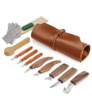 Tekchic Wood Carving Tools Whittling Kit - Deluxe Spoon Carving Knife Set for Beginners | 13 Knives with Leather Case - Buy Online on GoSupps.com