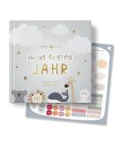 Life Compass Baby Album | My First Year Air - 75+ Stickers & Saying Cards | Perfect Baby Diary & Memory Book for Girls & Boys - Buy Online on GoSupps.com