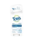 Tom's of Maine Natural Unscented Deodorant Stick - 2.25 oz - Buy Online on GoSupps.com