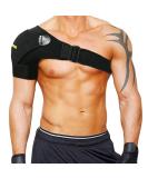 Shoulder Stability Brace with Pressure Pad - Breathable Neoprene Support for Rotator Cuff AC Joint Injury Labrum Tear & Shoulder Pain - Small Size - Buy Online on GoSupps.com