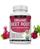 Organic Beet Root Powder Tablets - 2040mg Natural Nitric Oxide Beets to Support Circulation  Energy  Black Pepper Better Absorption  Non-GMO  for Men Women  90 Tablets V1 - Buy Online on GoSupps.com