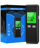 Figollty Professional-Grade Breathalyzer Alcohol Tester with Memory & Warning Function (Black, 10 Mouthpieces) - Ideal for Personal & Professional Use - Buy Online on GoSupps.com