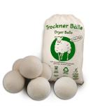Natural Sheep's Wool Dryer Balls - Reusable Laundry Softener Reduces Wrinkles - Set of 6 for Eco-Friendly Drying - Buy Online on GoSupps.com
