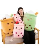 Bubble Tea Plush Pillows Cute Boba Plushies Soft Toys Giant Boba Stuffed Animal pillow for Boba Lovers (Pink 24cm) Pink 24cm - Buy Online on GoSupps.com