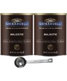 Ghirardelli Majestic Premium Cocoa Powder 32oz Can (Pack of 2) with Barista Spoon High-Quality Chocolate for Baking and Beverages - Buy Online on GoSupps.com