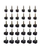 Cosmos 15 Pairs High Heel Replacement Tap Caps - 5 Size Options - U-Shape Black - Buy Online on GoSupps.com