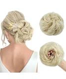 Tess Hair Part with Rubber Band - 55g Light Blonde Synthetic Hair Tie for Large Bun Haardutt Extensions for Women & Girls - Buy Online on GoSupps.com