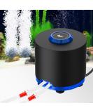 AQQA 10W Aquarium Air Pump - 920L/H Oxygen Pump for Aquariums up to 1200L with Ultra-Quiet Operation & 2 Adjustable Air Outlets - Buy Online on GoSupps.com
