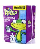 Kandoo Flushable Unscented Baby & Kids Wipes 200 Count - Hypoallergenic Potty Training Wet Cloths - Buy Online on GoSupps.com
