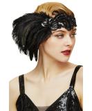 Coucoland 1920s Black Flapper Headband - Great Gatsby Women's Costume Accessory for Carnival - Buy Online on GoSupps.com