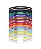 20 Pieces Colorful Fabric Overlay Slim Metal Headbands - Elastic Hair Ropes & DIY Tiara Accessories for Women - Buy Online on GoSupps.com
