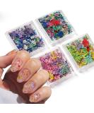 Buy 4Box 3D Dried Flowers Nail Art Stickers - Colorful DIY Mini Flower Petals for Nail Design - Natural Floral Decals for Manicure & Craft Accessories - Buy Online on GoSupps.com