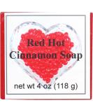 Red Hot Cinnamon Glycerin Soap - Eclectic Lady | 4 oz Bar | Luxurious & Moisturizing | Shop Internationally - Buy Online on GoSupps.com
