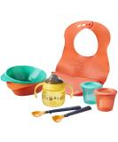 Tommee Tippee Weaning Starter Kit | Toddler Feeding Set with Bowls, Spoons, Bib, Sippy Cup, Storage Pots | 100% Leak-proof | 4m+ | 8 Count - Buy Online on GoSupps.com