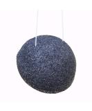 Naturaholic Charcoal Konjac Sponge - All-Natural Vegan Exfoliating Sponge for Face & Body - Large Size - Buy Online on GoSupps.com