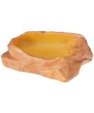 Exo Terra Water Dish | Rock Decor Water Bowl for Terrariums | Medium Size | 1 Piece - Ideal for Reptiles & Amphibians - Buy Online on GoSupps.com