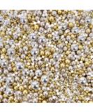 Gold silver white pearls metallic sprinkles for cupcakes cake topper pearls balls 100s 1000s wedding hen party decoration edible baking F RICH - Buy Online on GoSupps.com