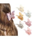 6 PCS Small Butterfly Hair Claw Clips - No-Slip Tortoise Jaw Clips for Thin Hair - Colorful Sequins Barrettes for Women and Girls - Buy Online on GoSupps.com