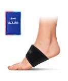 Dr. Scholl's Hot & Cold Adjustable Arch Sleeve for Custom Foot Support & Pain Relief - Lightweight Dual Temperature Therapy - Buy Online on GoSupps.com