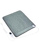 Heating Cushion 50x60cm - Soft Flannel Heat Pad with Auto Shutdown for Back Neck Shoulder & Belly - Dark Gray - Buy Online on GoSupps.com