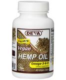 Deva Nutrition Vegan Hemp Oil Capsules - 90 Count | Pure Plant-Based Wellness - Buy Online on GoSupps.com