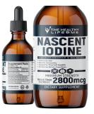 Organic Nascent Iodine Drops | 2800mcg | Potassium Iodide Supplement | Vegan-Friendly | 2oz Clear Color - Buy Online on GoSupps.com