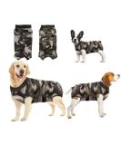 Ouuonno Healing Suits for Dogs | XXL Camouflage | Surgical Relaxation for Abdominal Wounds & Skin Diseases | Cone E-Neck Band Alternatives - Buy Online on GoSupps.com