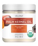 Velona USDA Organic Palm Kernel Oil 8 Fl Oz | 100% Pure Natural Carrier Oil for Face Hair & Skin Care - Buy Online on GoSupps.com