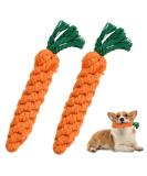 Vesaneae 2 Pack Dog Toys - Interactive Carrot & Rope Toys for Small to Medium Dogs | Tooth Cleaning & Puppy Play - Buy Online on GoSupps.com
