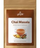 Go-Yogik Chai Tea Rejuvenating Spice Powder (80 Servings)-100g |Herbal Blend of 6 Super Spices | Caffiene Free | Vegan | Gluten Free | Unsweetened - Buy Online on GoSupps.com